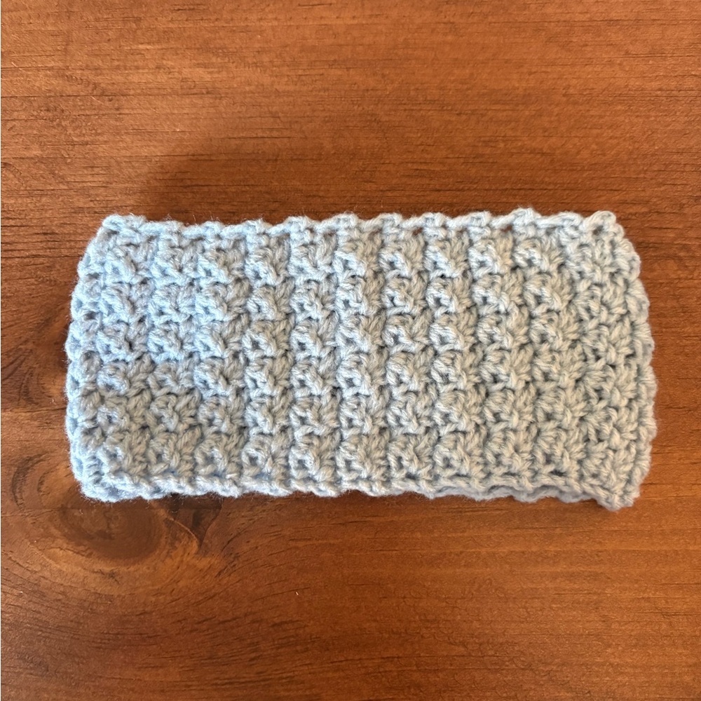 Handmade Crochet Ear Warmer Headband  Child 6-10 Light Blue  💥buy 2 Get 1 Free💥